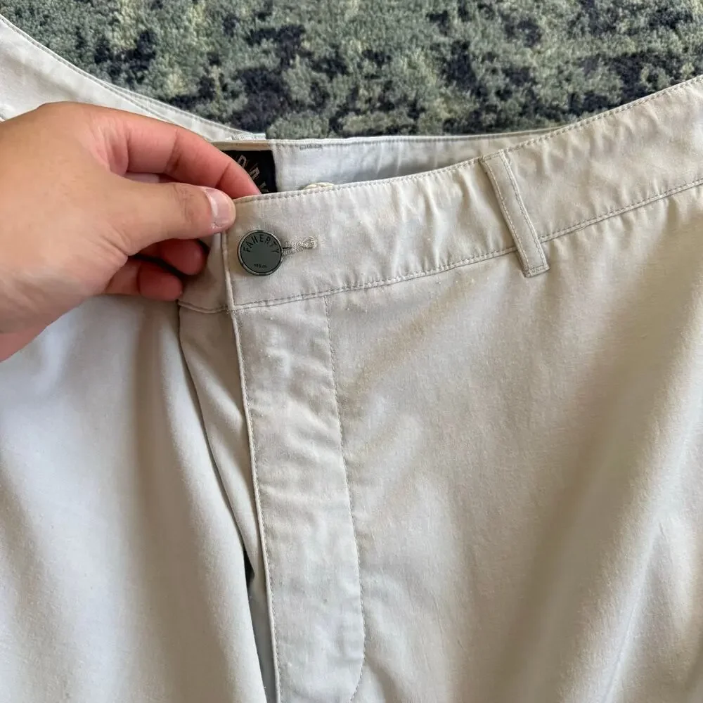 Faherty Men’s 9” Inseam All Day Shorts in Stone- Size 38